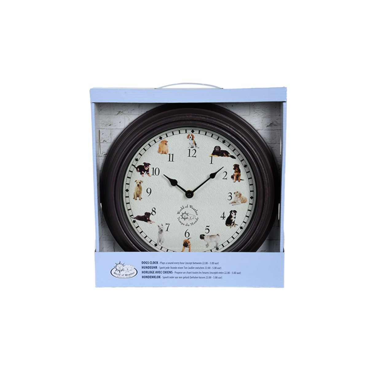 Esschert Design Klok Met Hondengeluiden