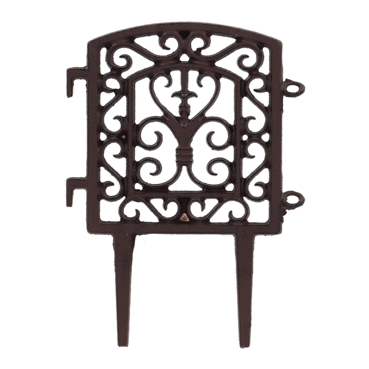 esschert design Koppelbaar gietijzeren perkhekje