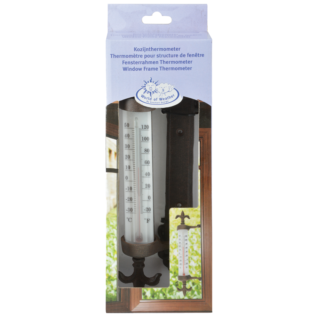 Esschert Design Kozijnthermometer Gietijzer