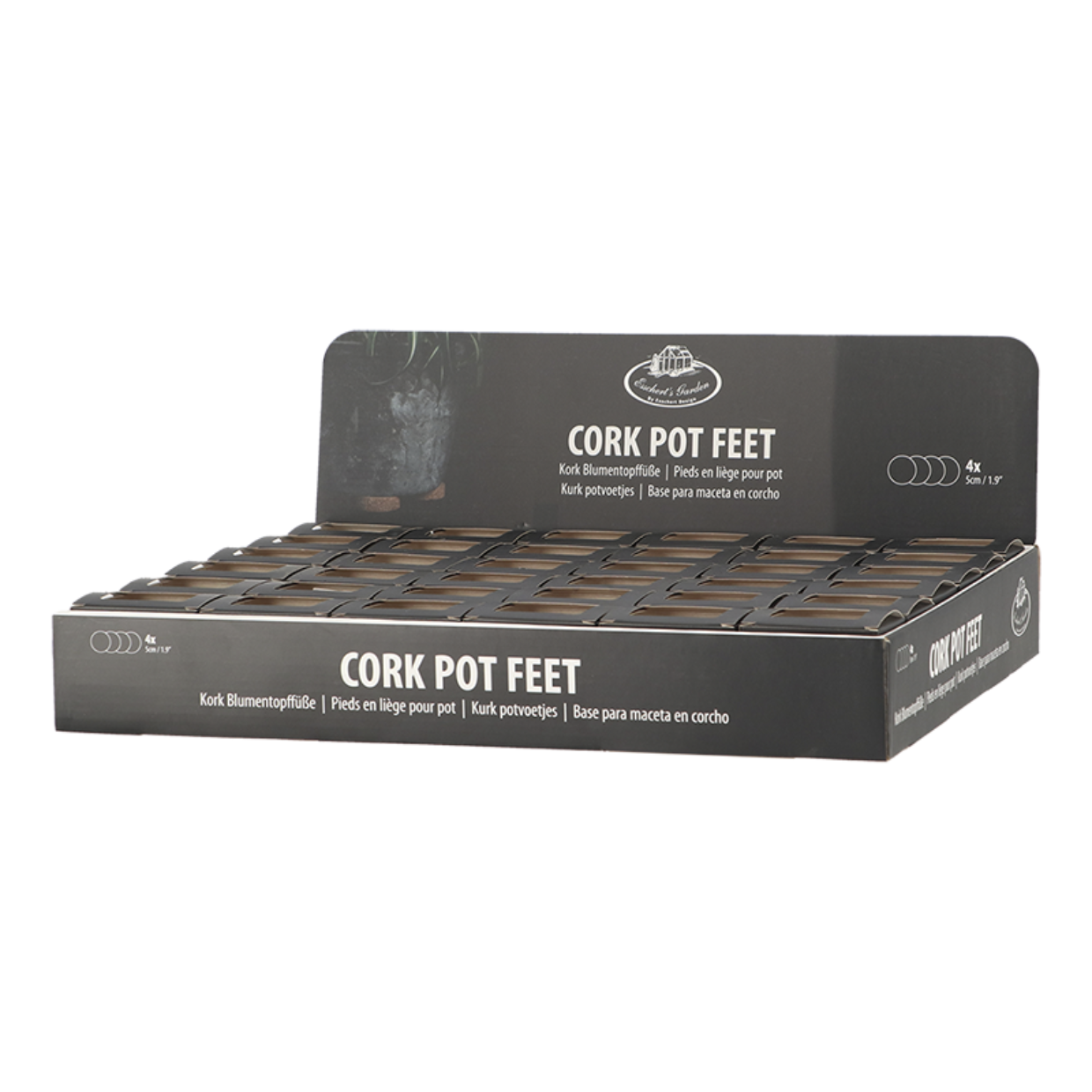 Esschert Design Kurken Potvoetjes Set Van Vier