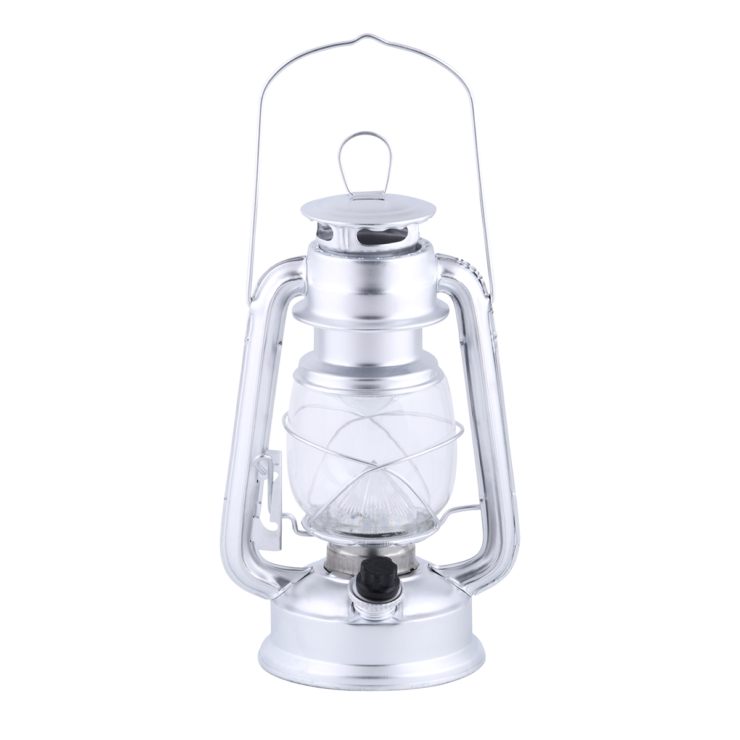 esschert design LED lamp lantaarn zilver