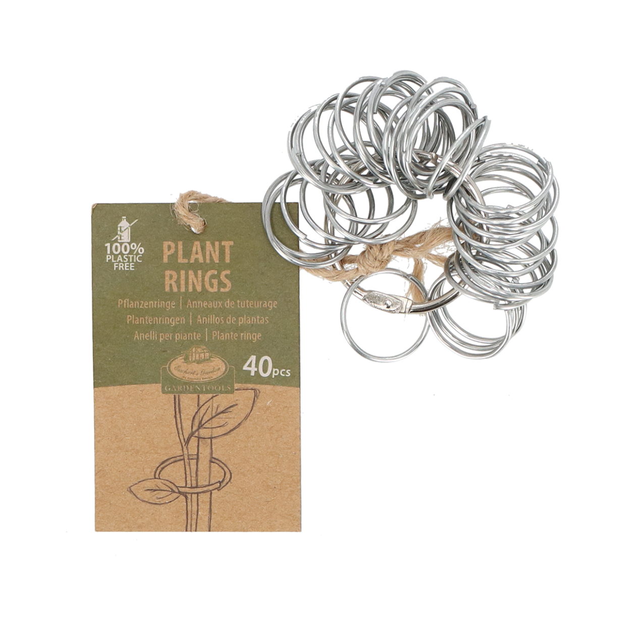 Esschert Design Metalen Plantenringen Set Van 40