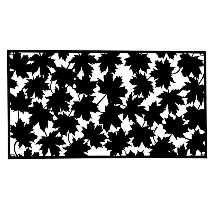 esschert design Muurdecoratie rechthoekig bladeren