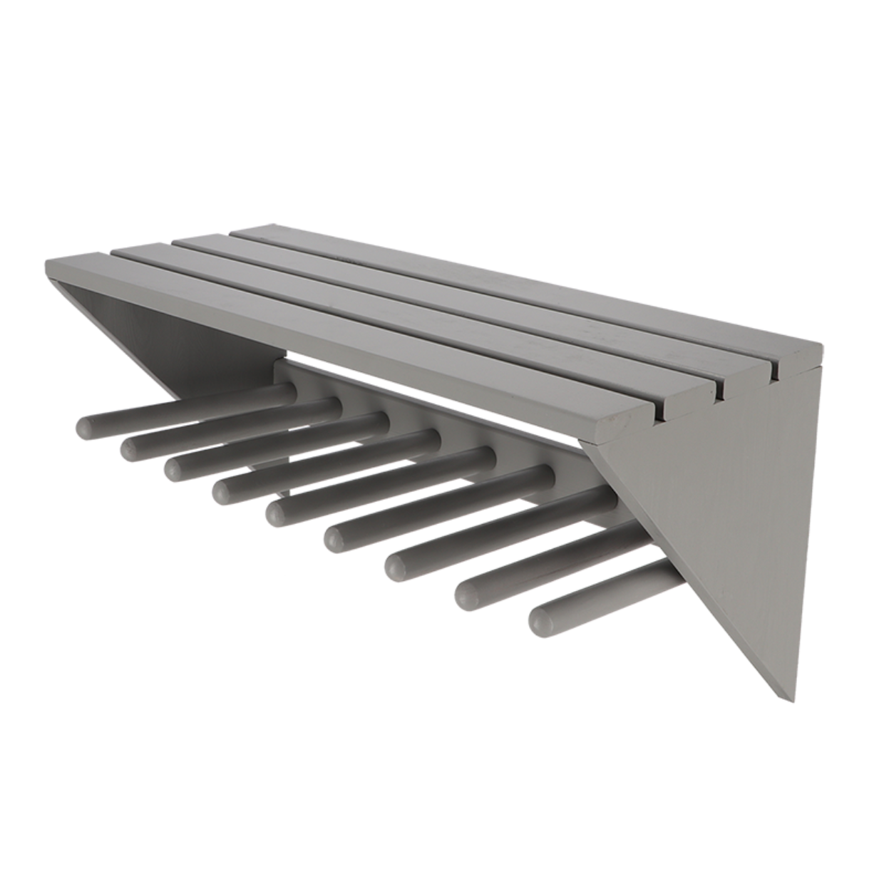 Esschert Design Muurlaarzenrek Grijs