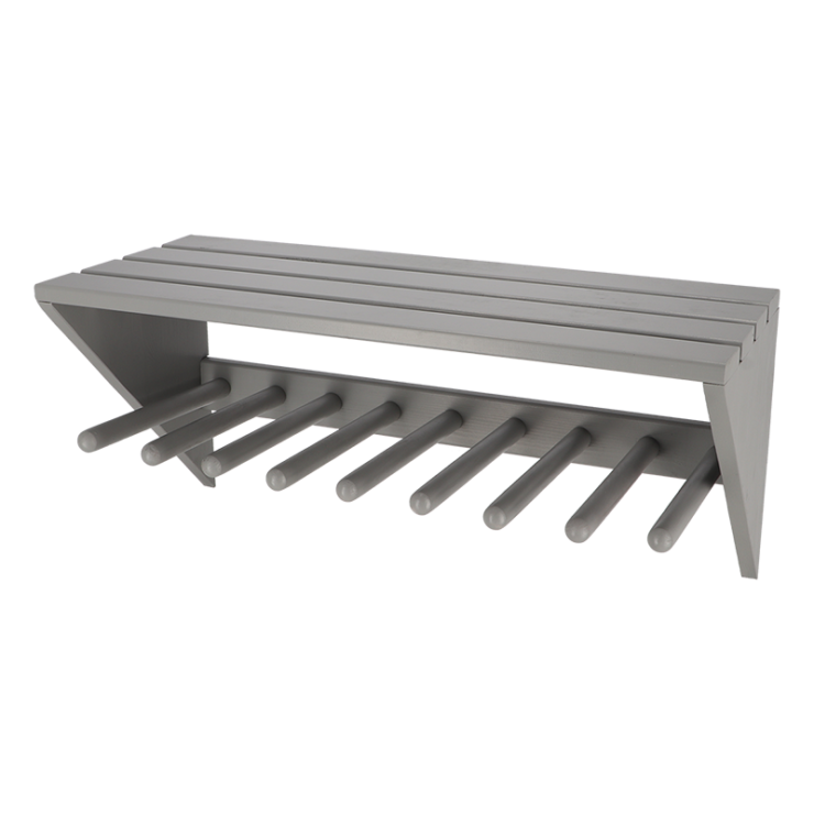 esschert design Muurlaarzenrek grijs