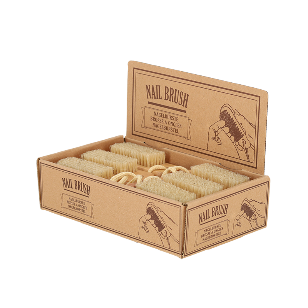 Esschert Design Nagelborstel Aan Touw