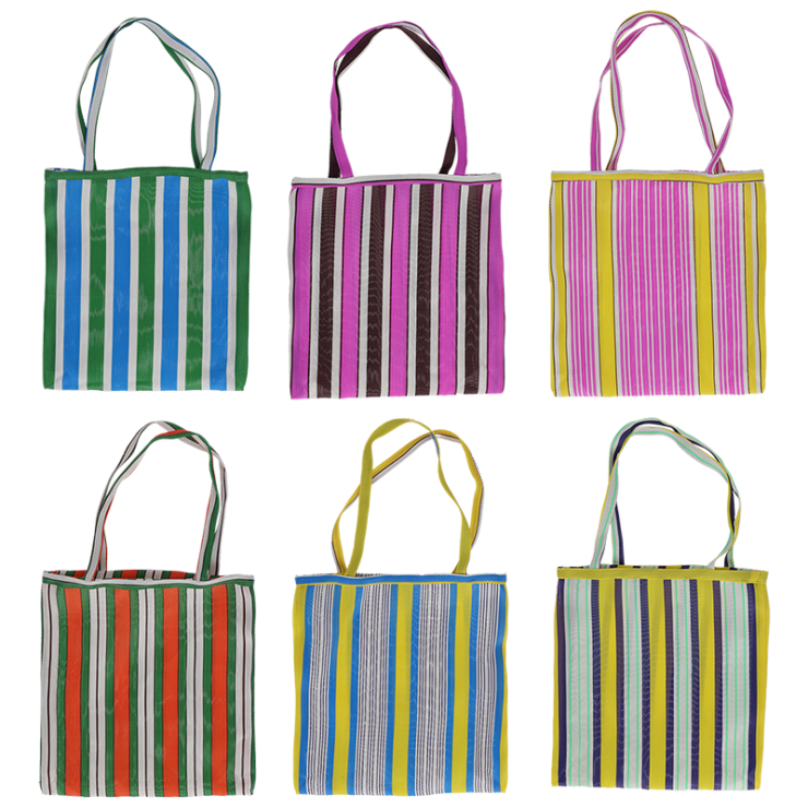 esschert design Netzak gestreept meerkleurig ass