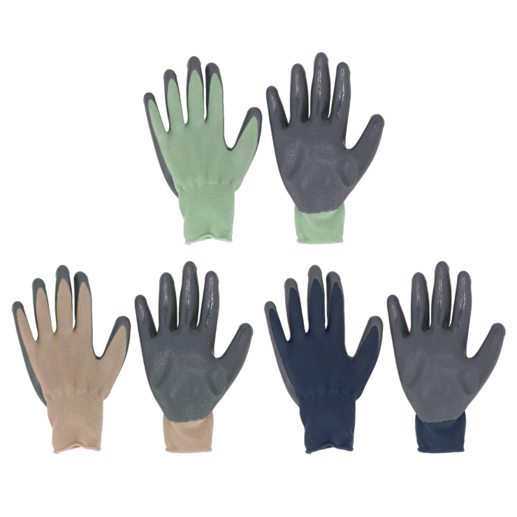 esschert design Nitril PES handschoenen 3 pak M