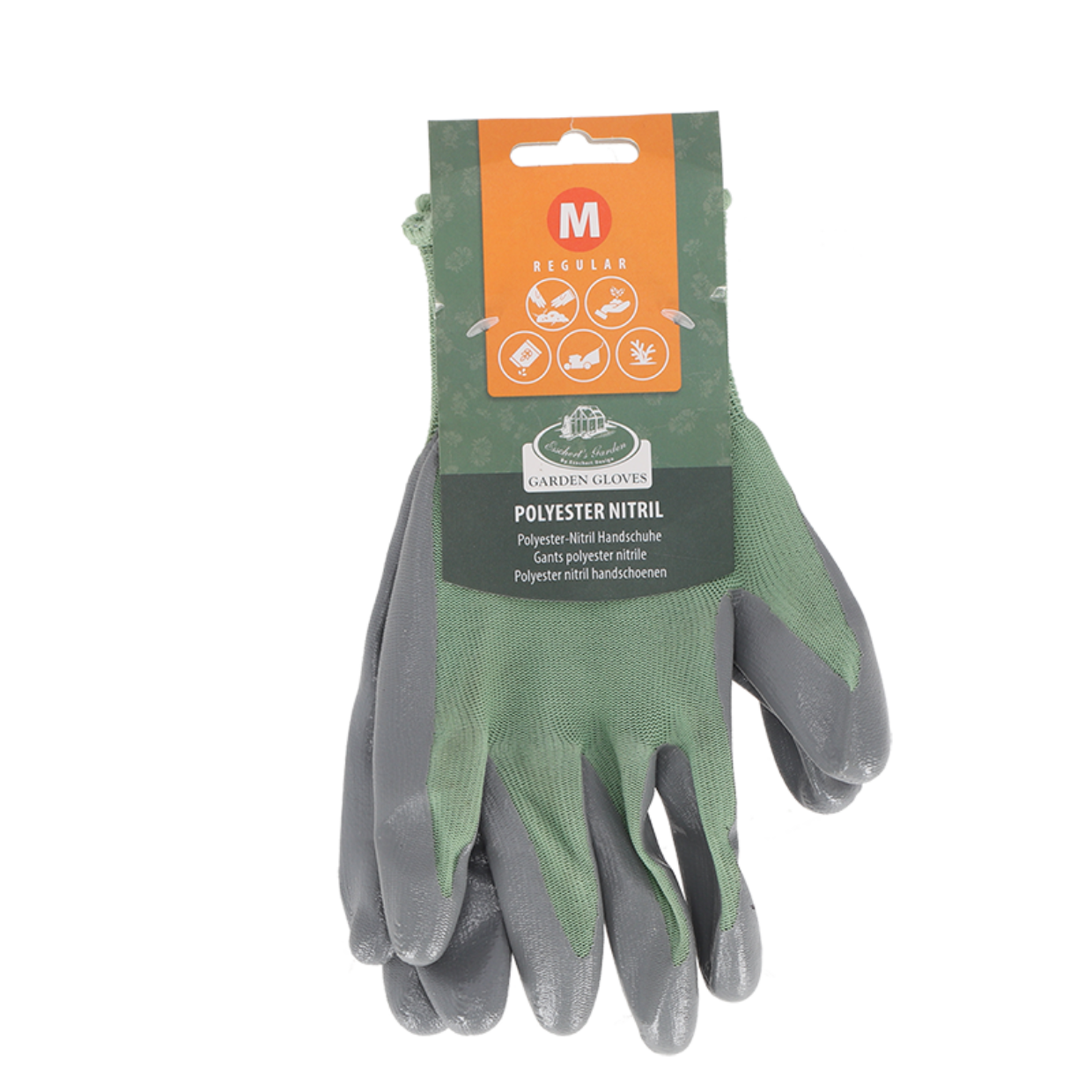 Esschert Design Nitril PES Handschoenen Groen M