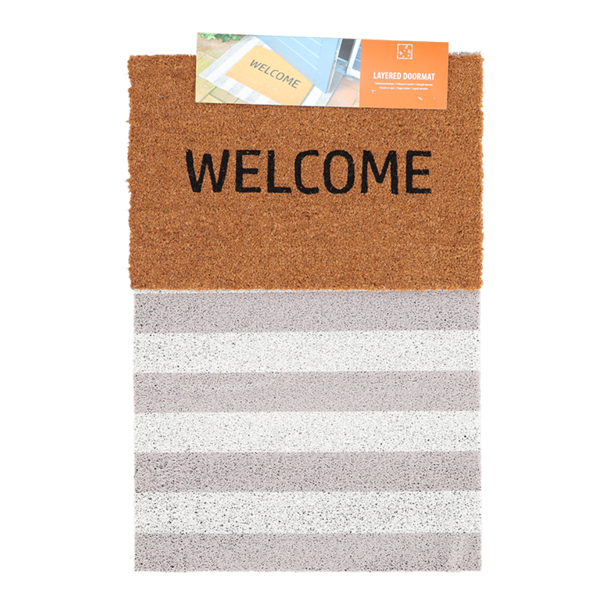 Esschert Design Onderdeurmat Set Ruitpatroon