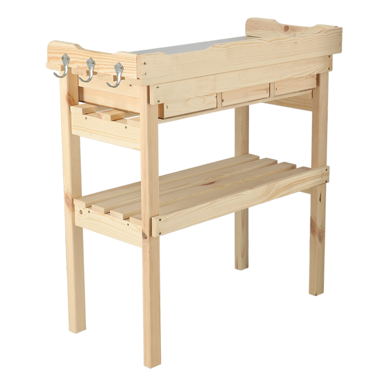 Esschert Design Oppottafel Met Lades Blank