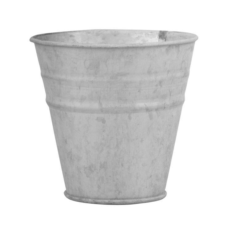 esschert design Oud zink bloempot 12 cm