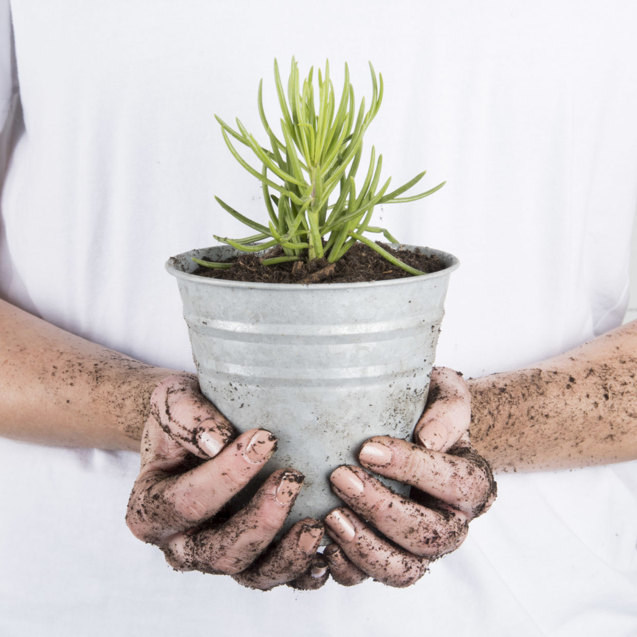 Esschert Design Oud Zink Bloempot 14 Cm