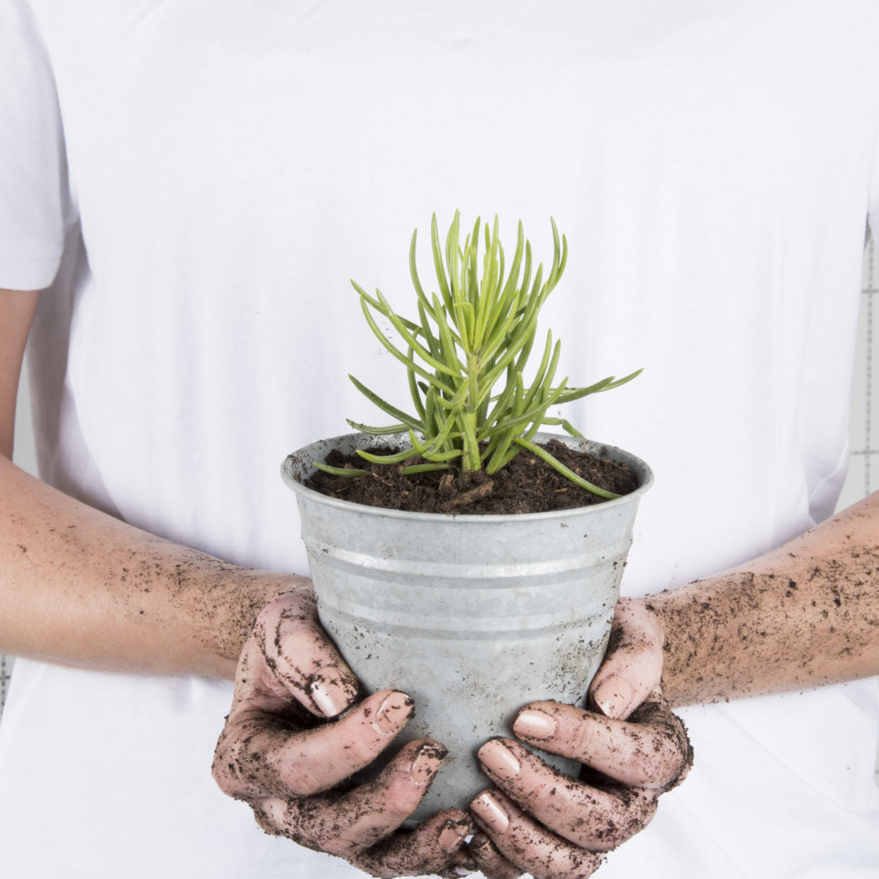 Esschert Design Oud Zink Bloempot 14 Cm