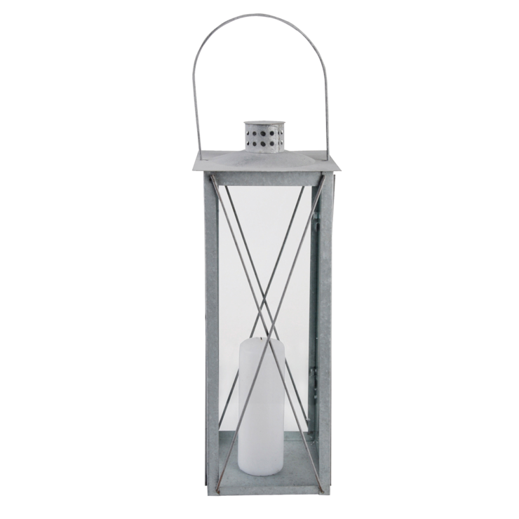 esschert design Oud zink lantaarn L