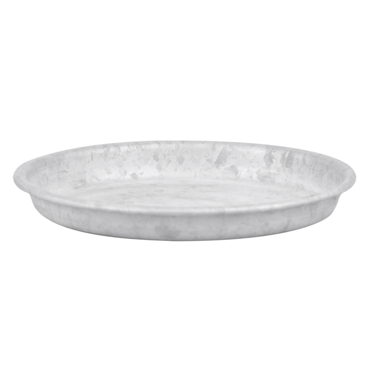 esschert design Oud zink schotel voor 12 cm pot