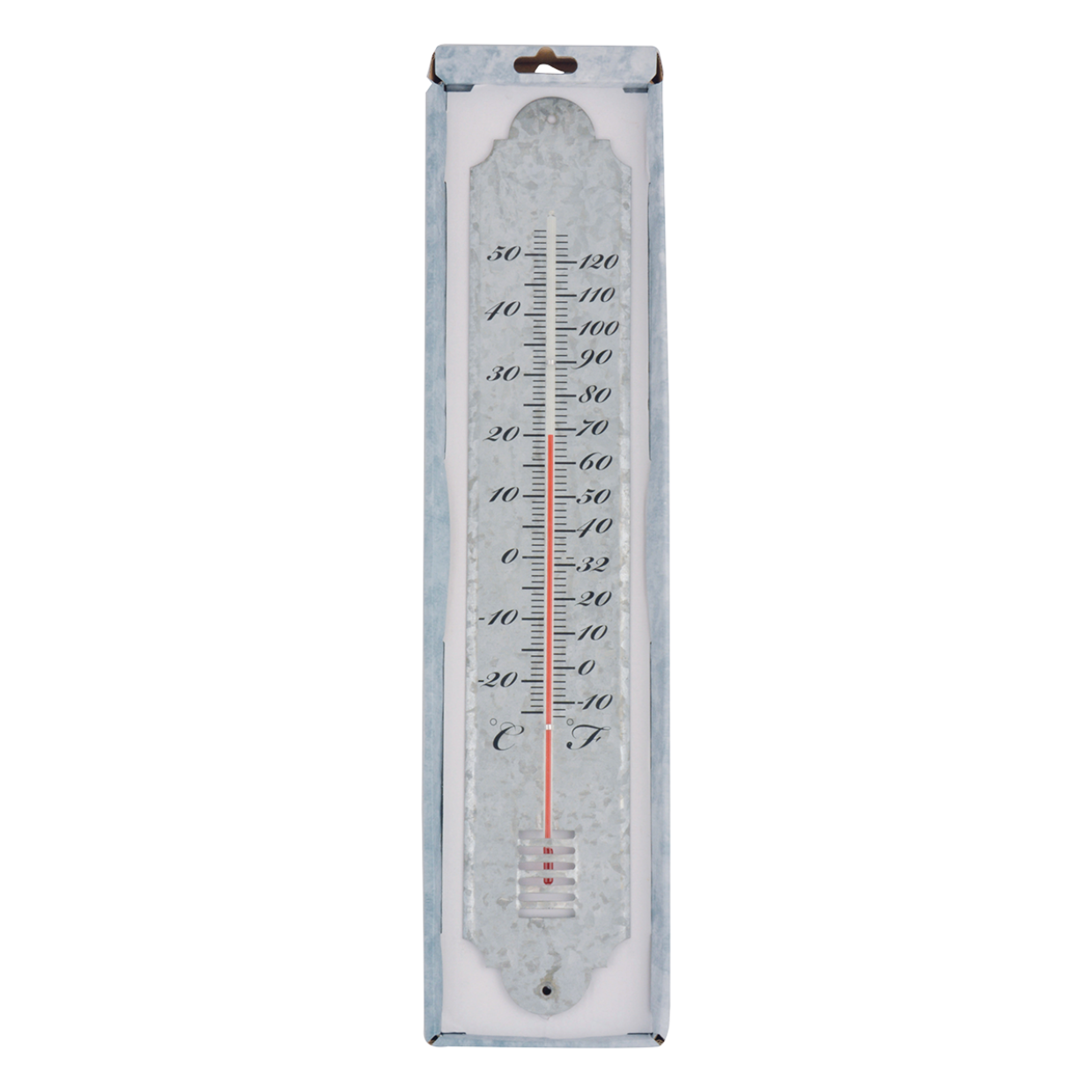 Esschert Design Oud Zink Thermometer L