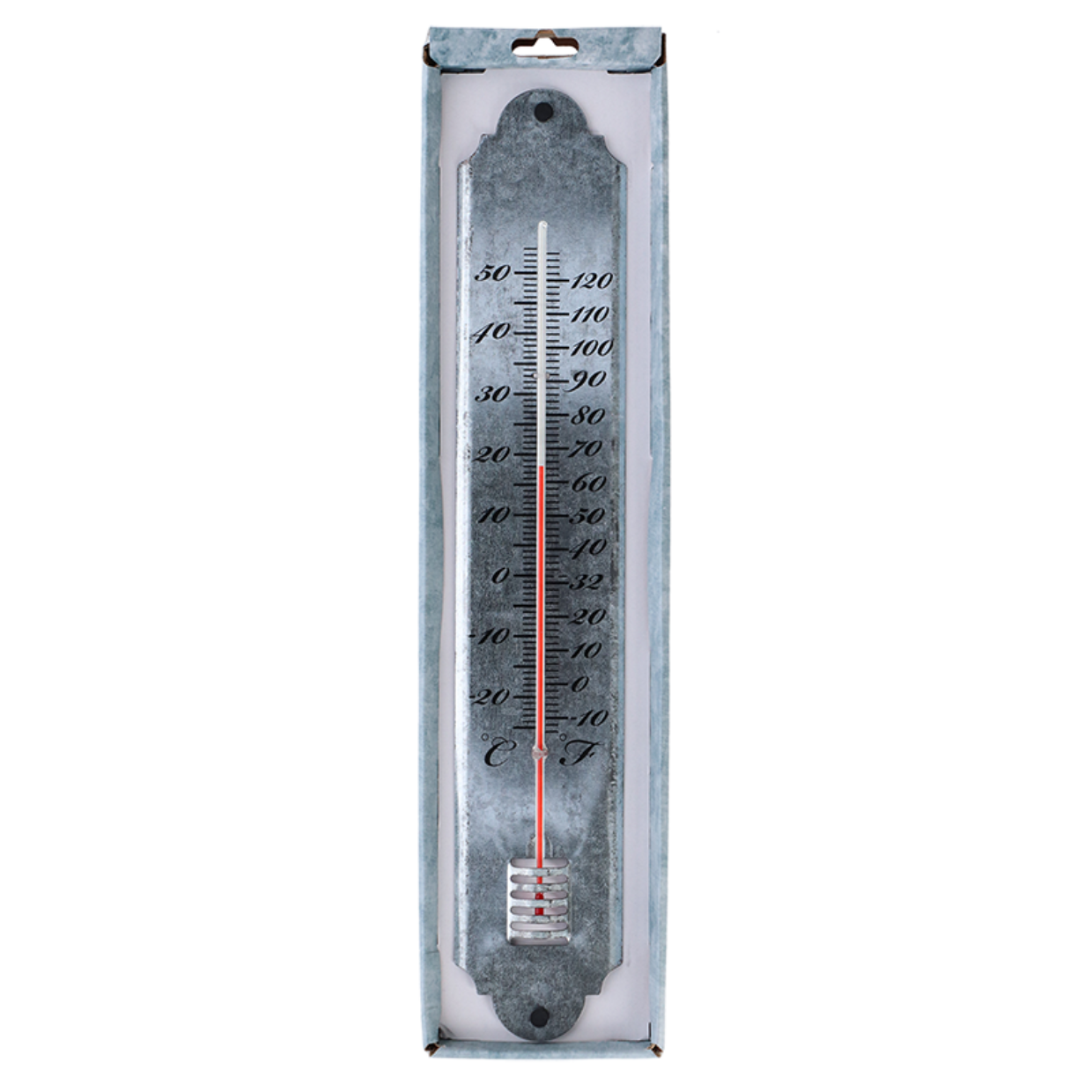 Esschert Design Oud Zink Thermometer L