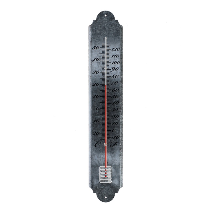 Esschert Design Oud Zink Thermometer L