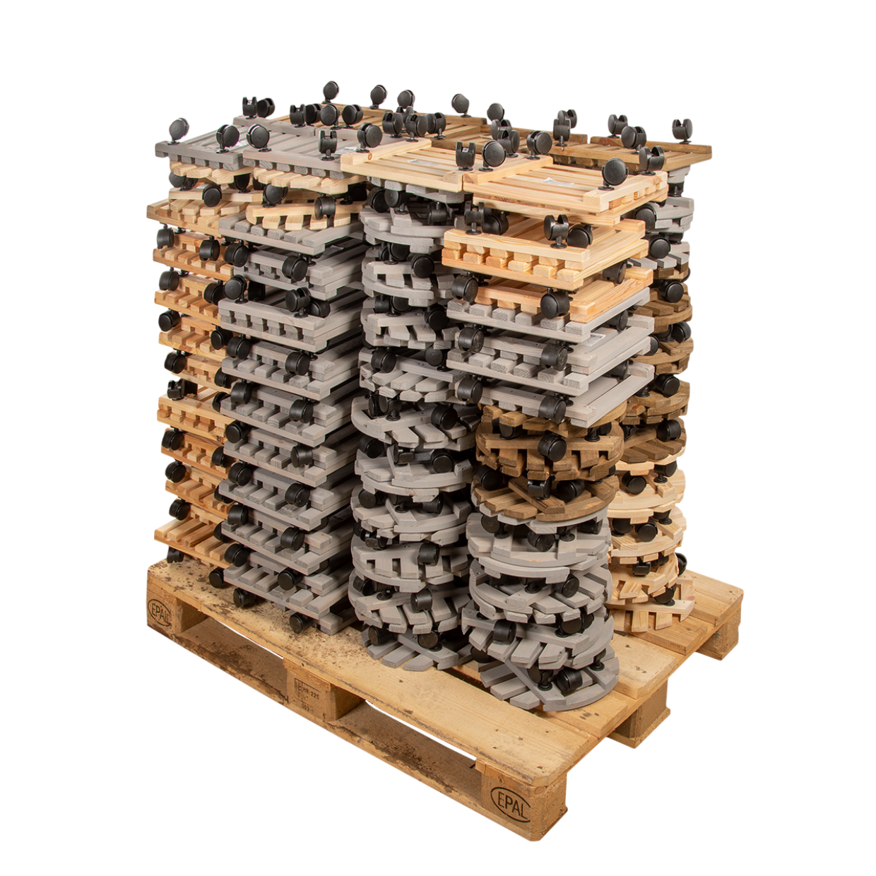 Esschert Design Pallet Deal Plantentrolleys