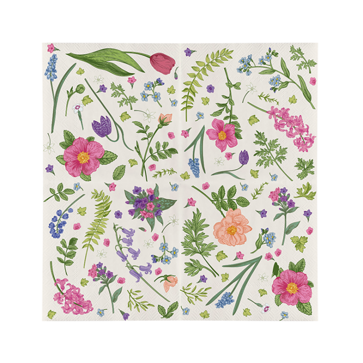 esschert design Papieren servetten floraal 33x33cm