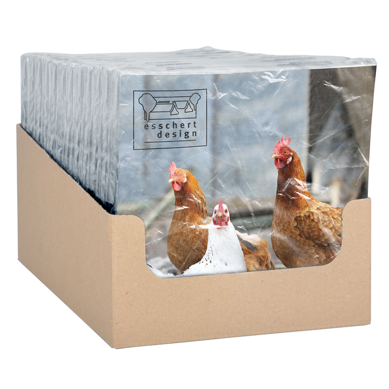 Esschert Design Papieren Servetten Kip 33x33cm