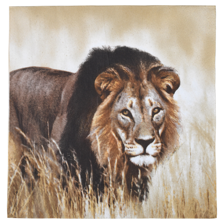 esschert design Papieren servetten leeuw 33x33cm