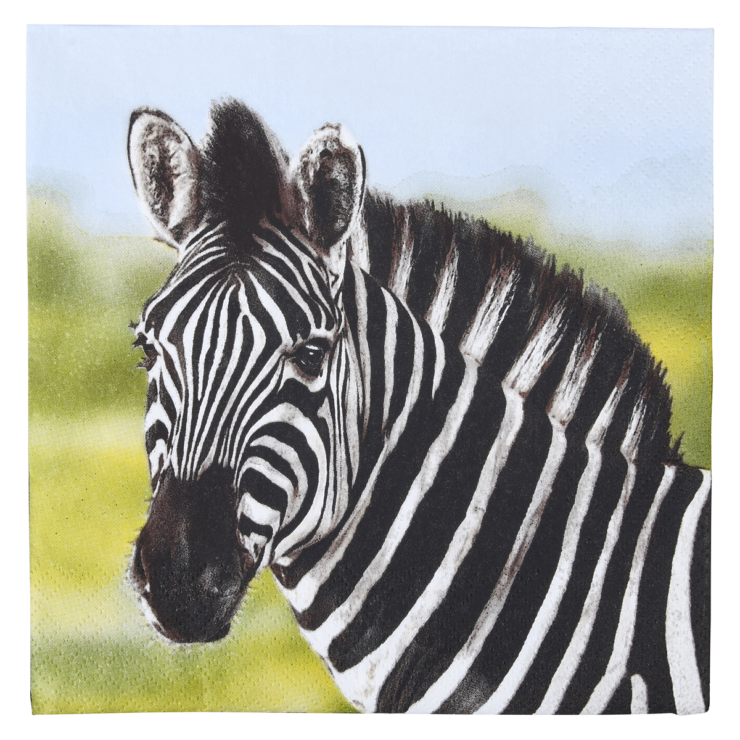 esschert design Papieren servetten zebra 33x33cm