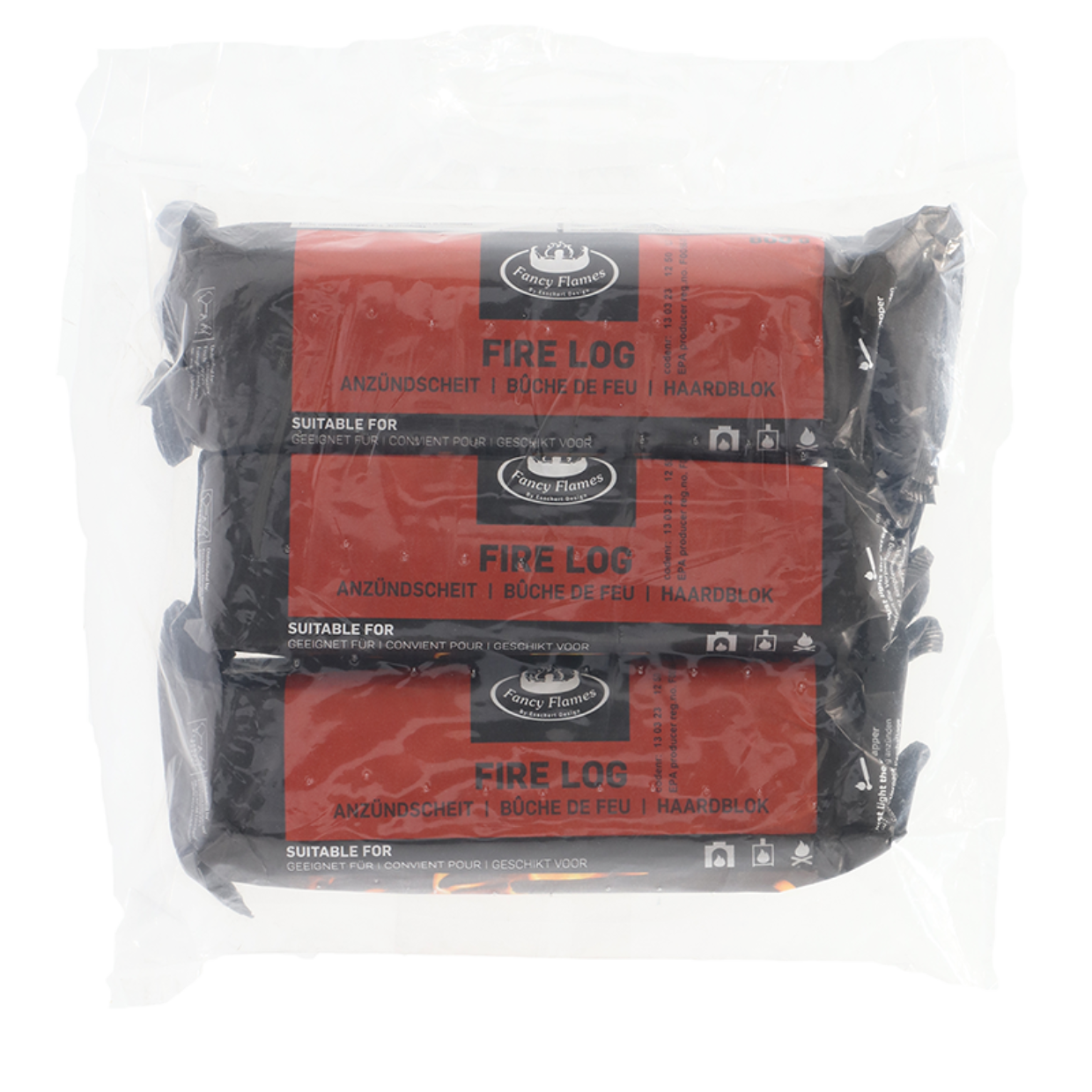 Esschert Design Paraffine Haardblok Set Van 3