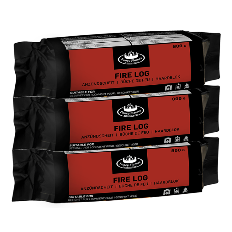 esschert design Paraffine haardblok set van 3