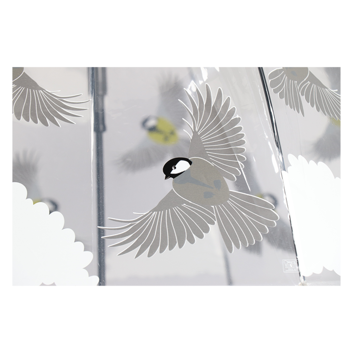 Esschert Design Paraplu Transparant 2 Zijdig Vogel