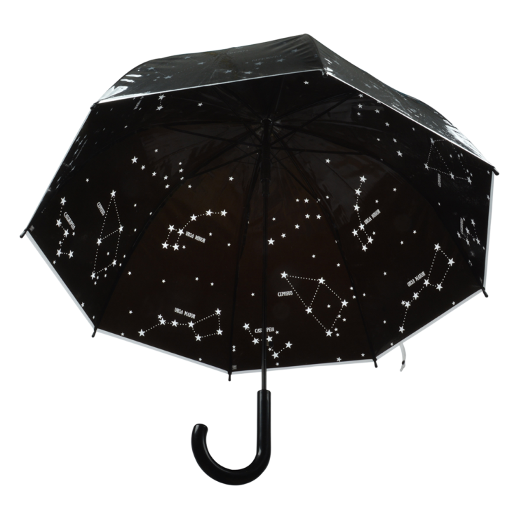esschert design Paraplu transparant sterrenhemel
