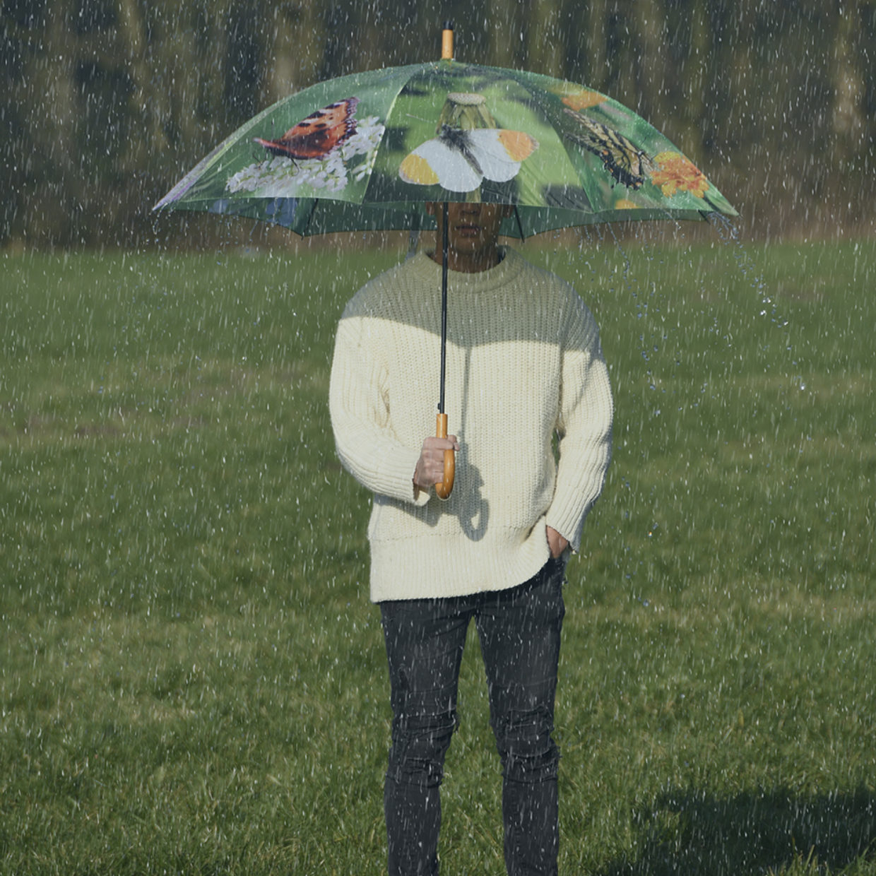 Esschert Design Paraplu Vlinders