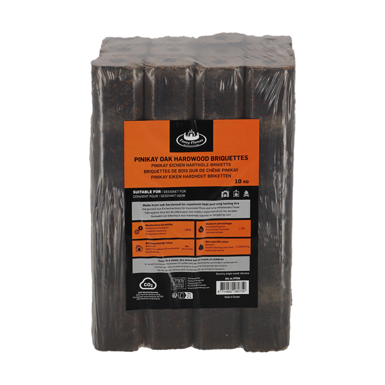 Esschert Design PiniKay Hout Briketten 10kg