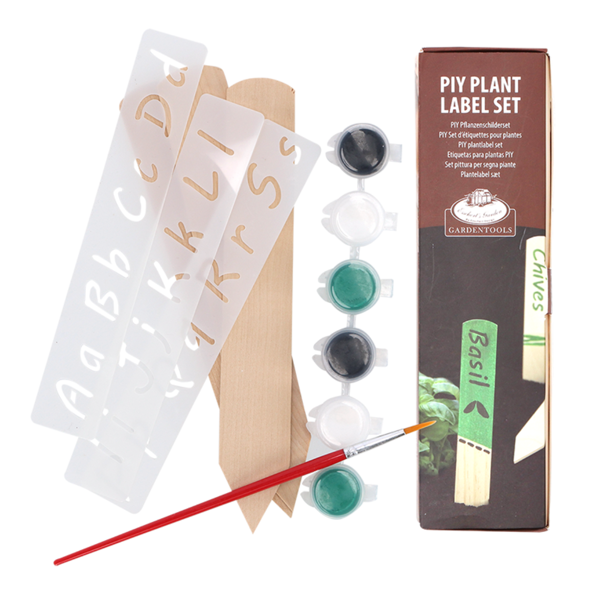 Esschert Design PIY Plantenlabel Set Hout