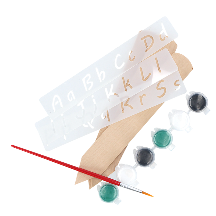 esschert design PIY plantenlabel set hout