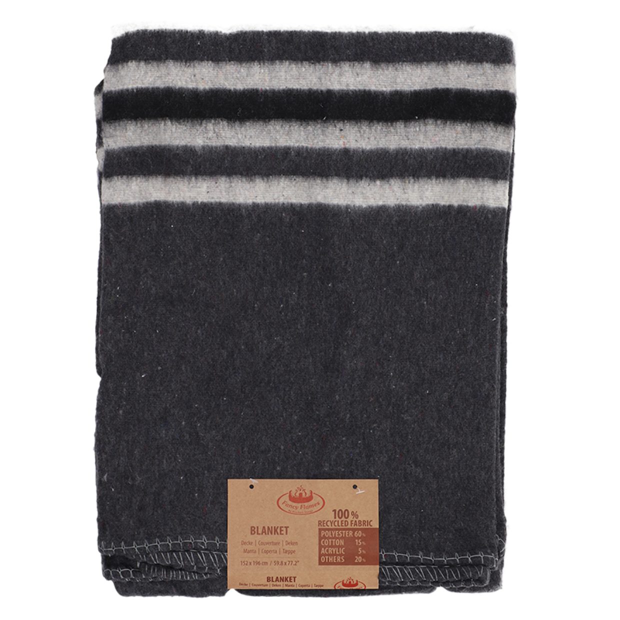 Esschert Design Plaid Gerecyclede Stof