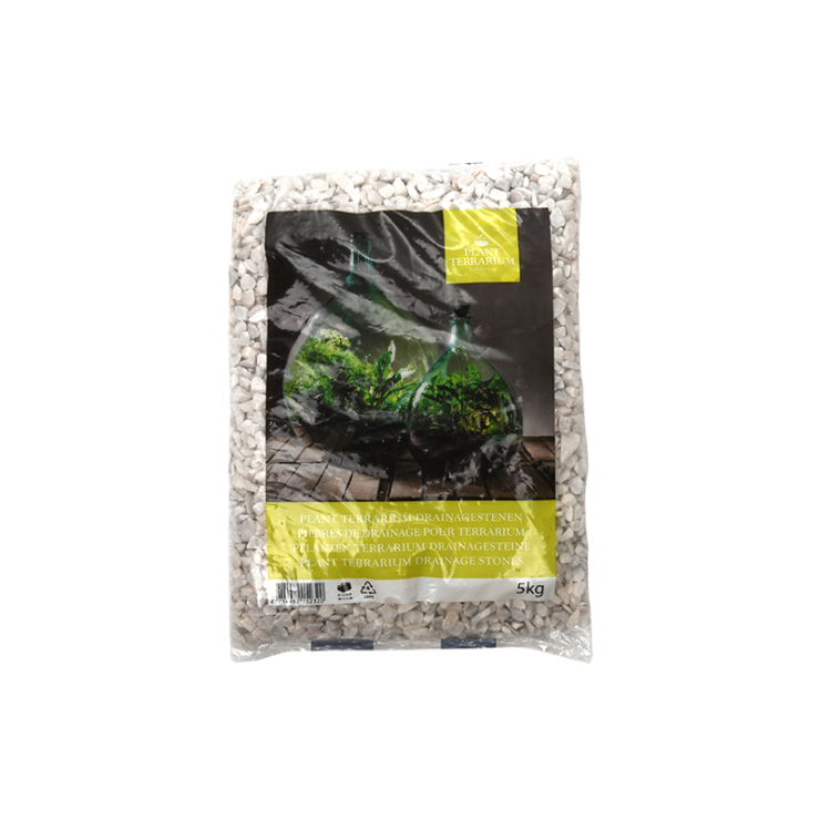 esschert design Plant Terrarium drainagestenen wit