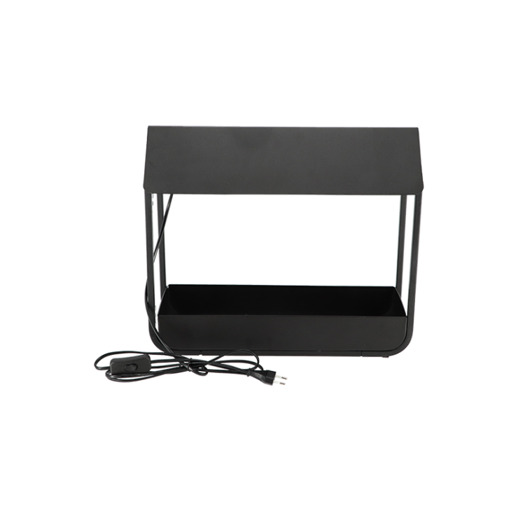 esschert design Planten groei lamp kweekkas zwart