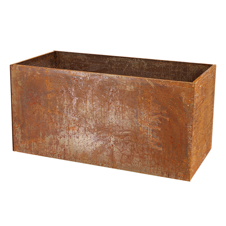 esschert design Plantenbak roest rechthoek. L