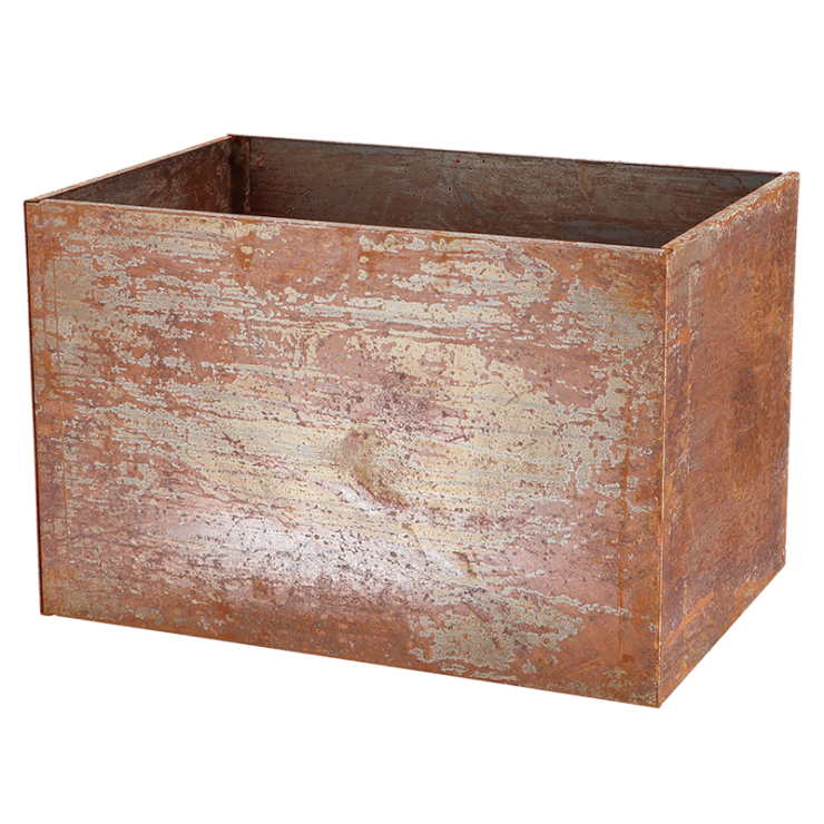 esschert design Plantenbak roest rechthoek. S