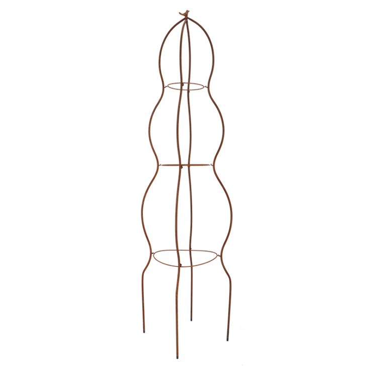 esschert design Plantensteun obelisk vogel