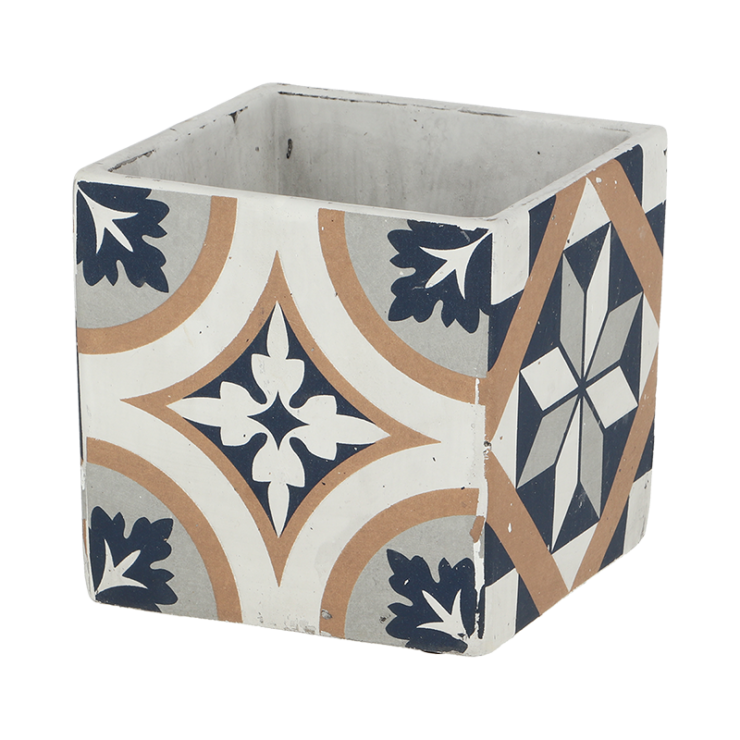 esschert design Portugese tegel bloempot L