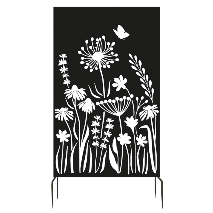 esschert design Privacyscherm met bloemenontwerp