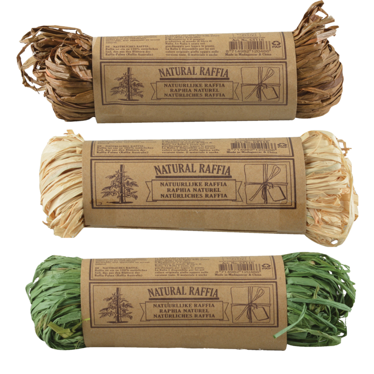 esschert design Raffia in 3 kleuren