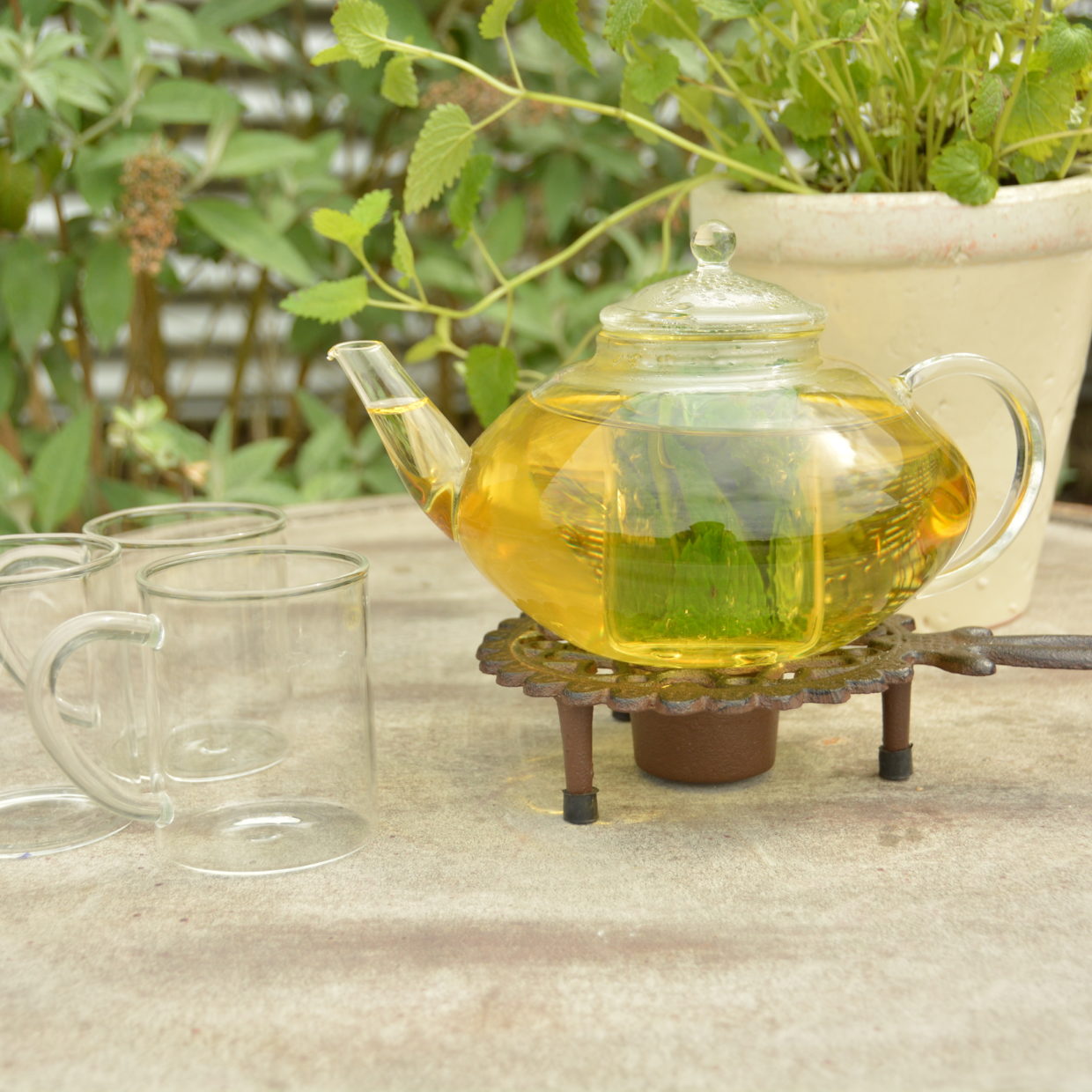 Esschert Design Rechaud Rond Met Handvat