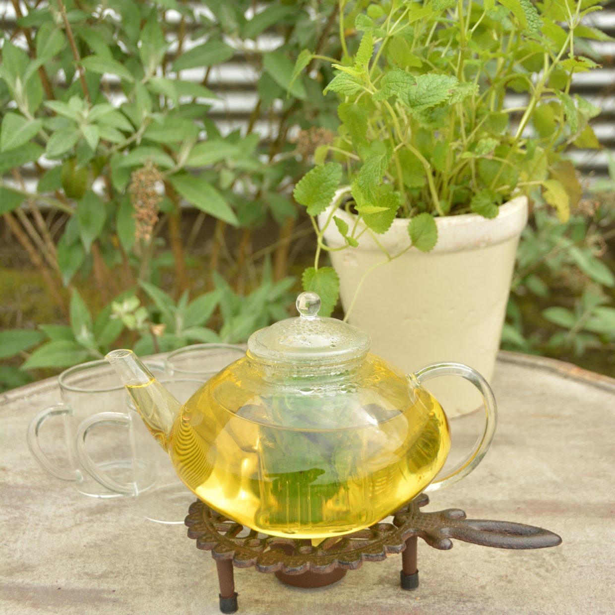 Esschert Design Rechaud Rond Met Handvat