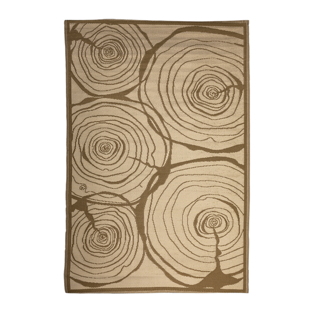 Esschert Design Rechthoekig Tuintapijt Jaarringen