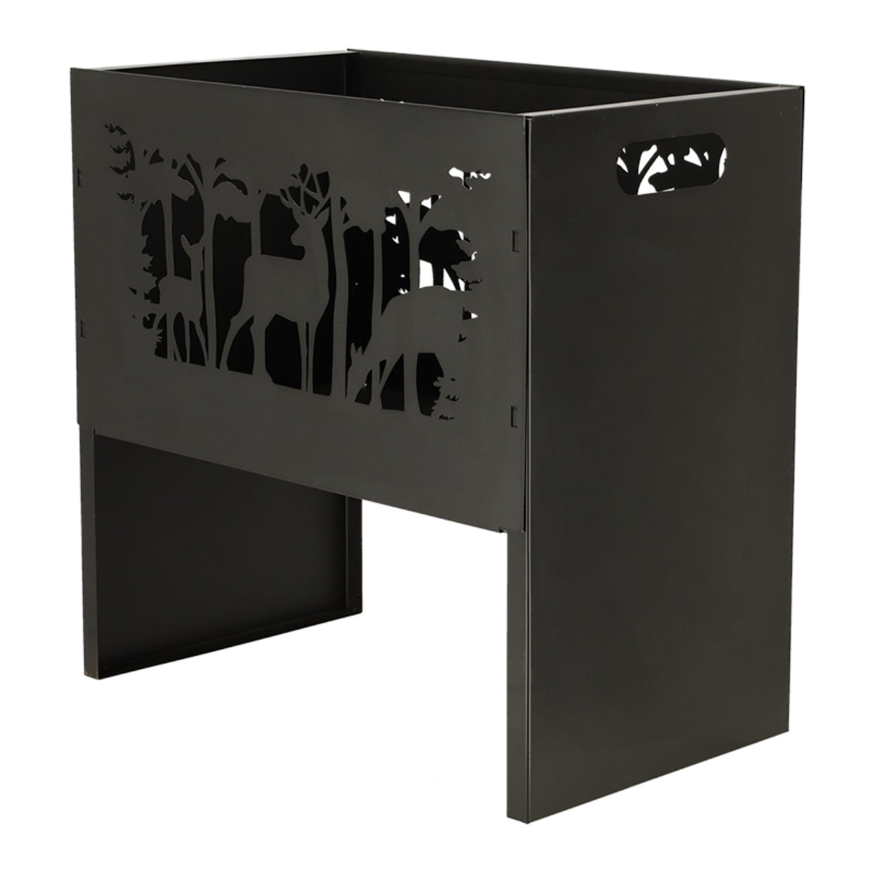 Esschert Design Rechthoekige Vuurkorf Met Herten