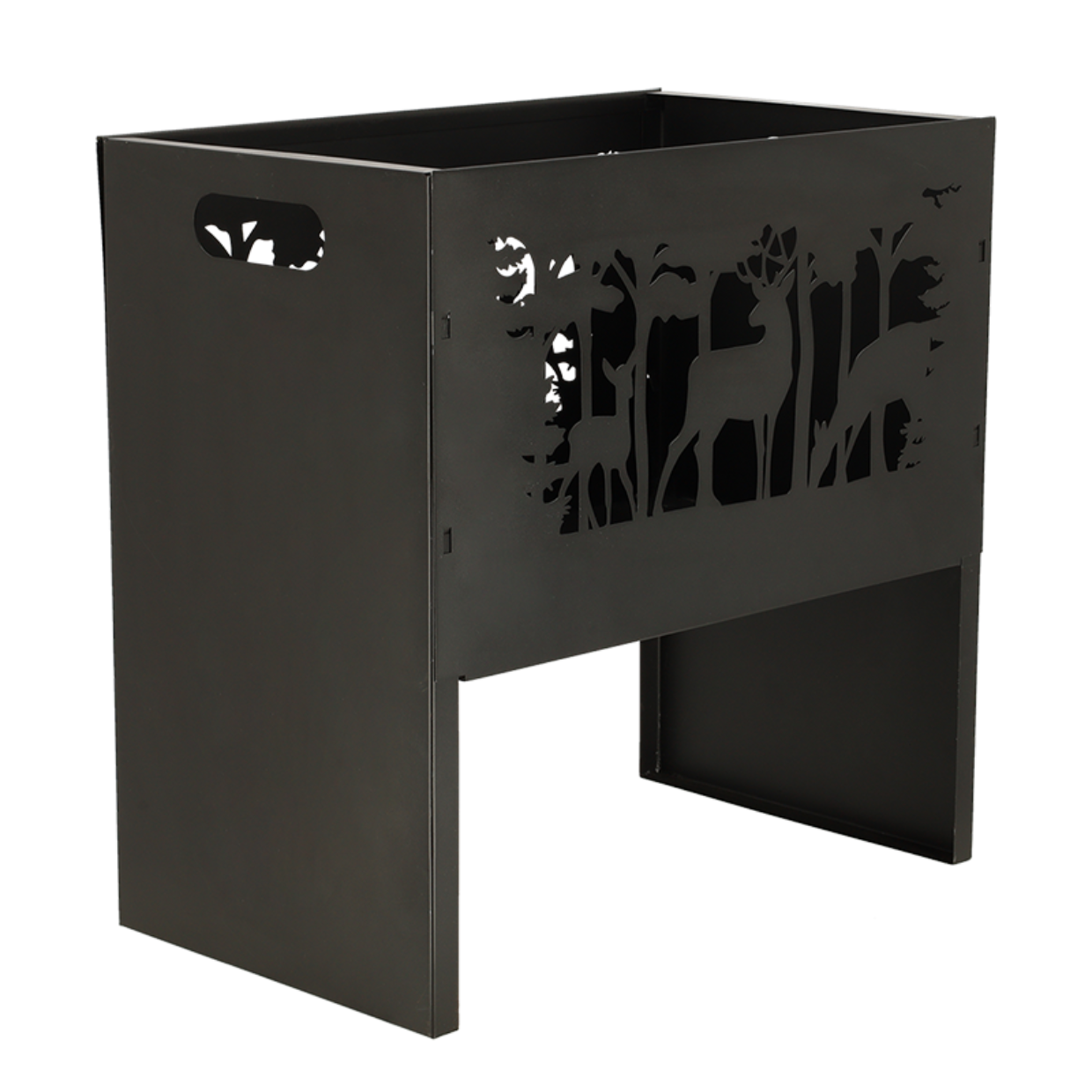 Esschert Design Rechthoekige Vuurkorf Met Herten